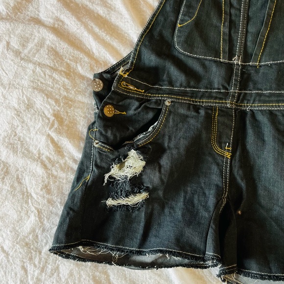 Black denim dungaree - Picture 4 of 7